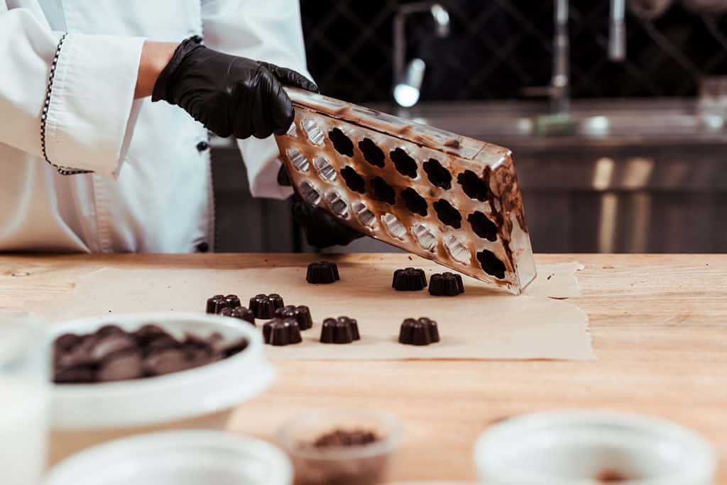 receta bombones de chocolate